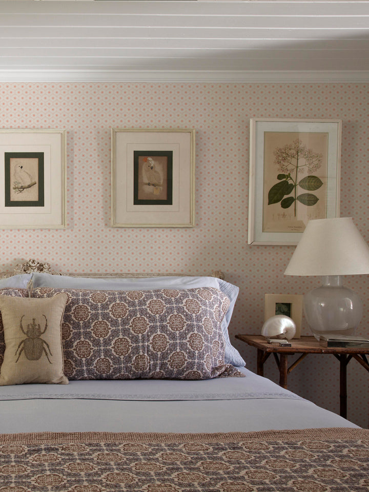'Sea Biscuit' Wallpaper by Flint Wood & Hicks - Dark Coral