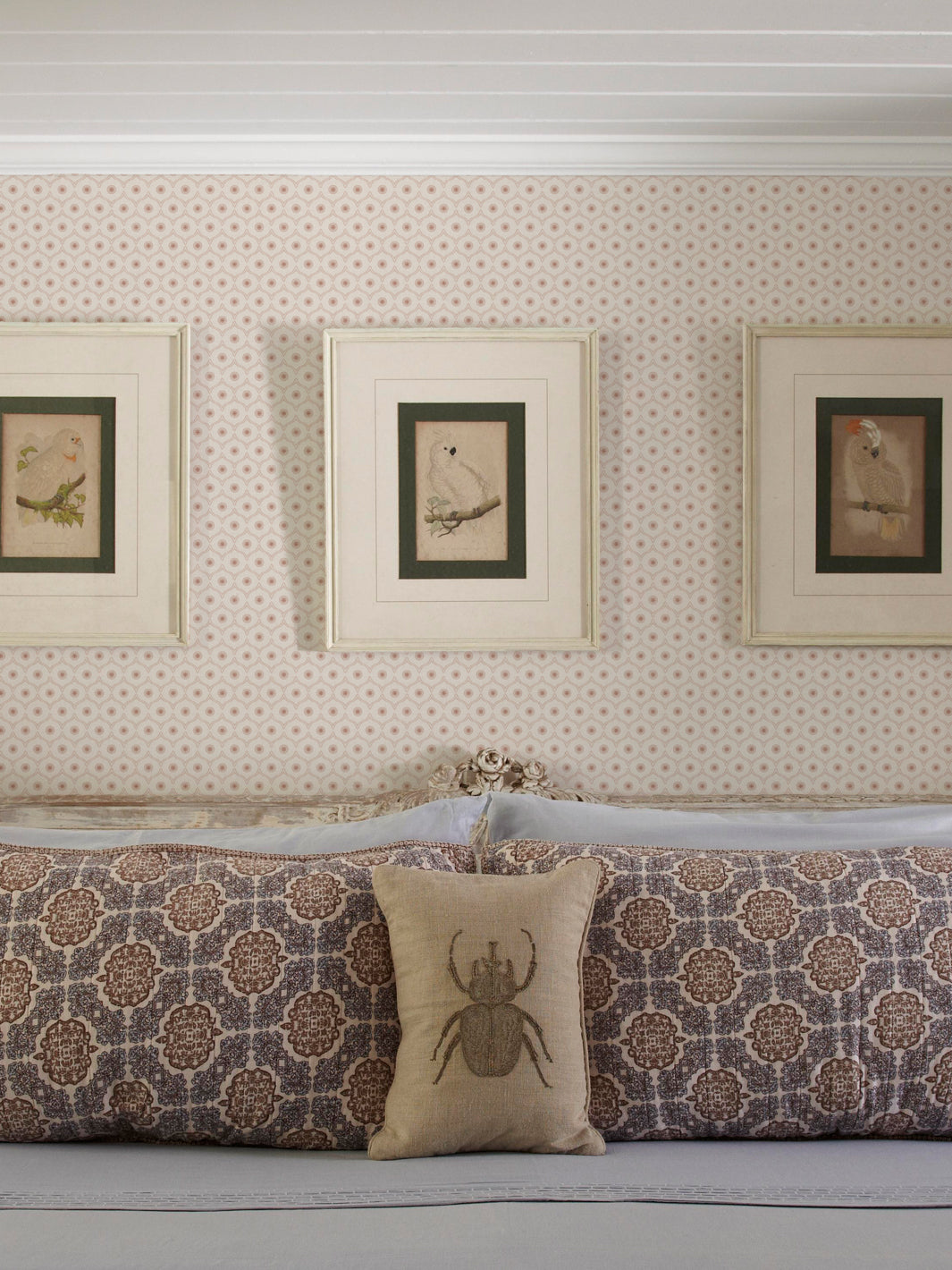 'Sea Biscuit' Wallpaper by Flint Wood & Hicks - Red Brown