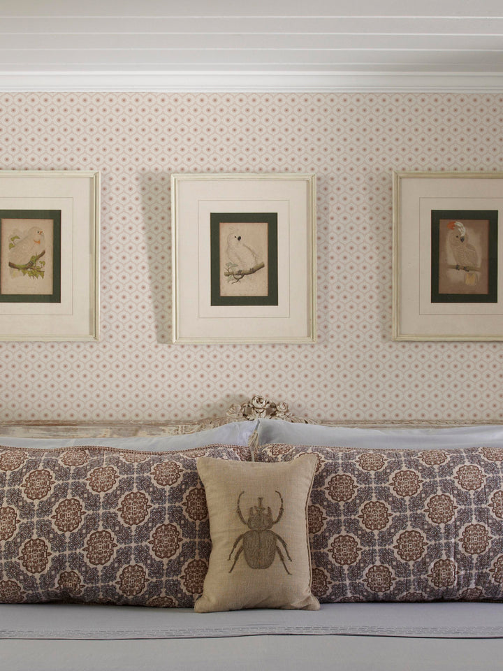 'Sea Biscuit' Wallpaper by Flint Wood & Hicks - Red Brown