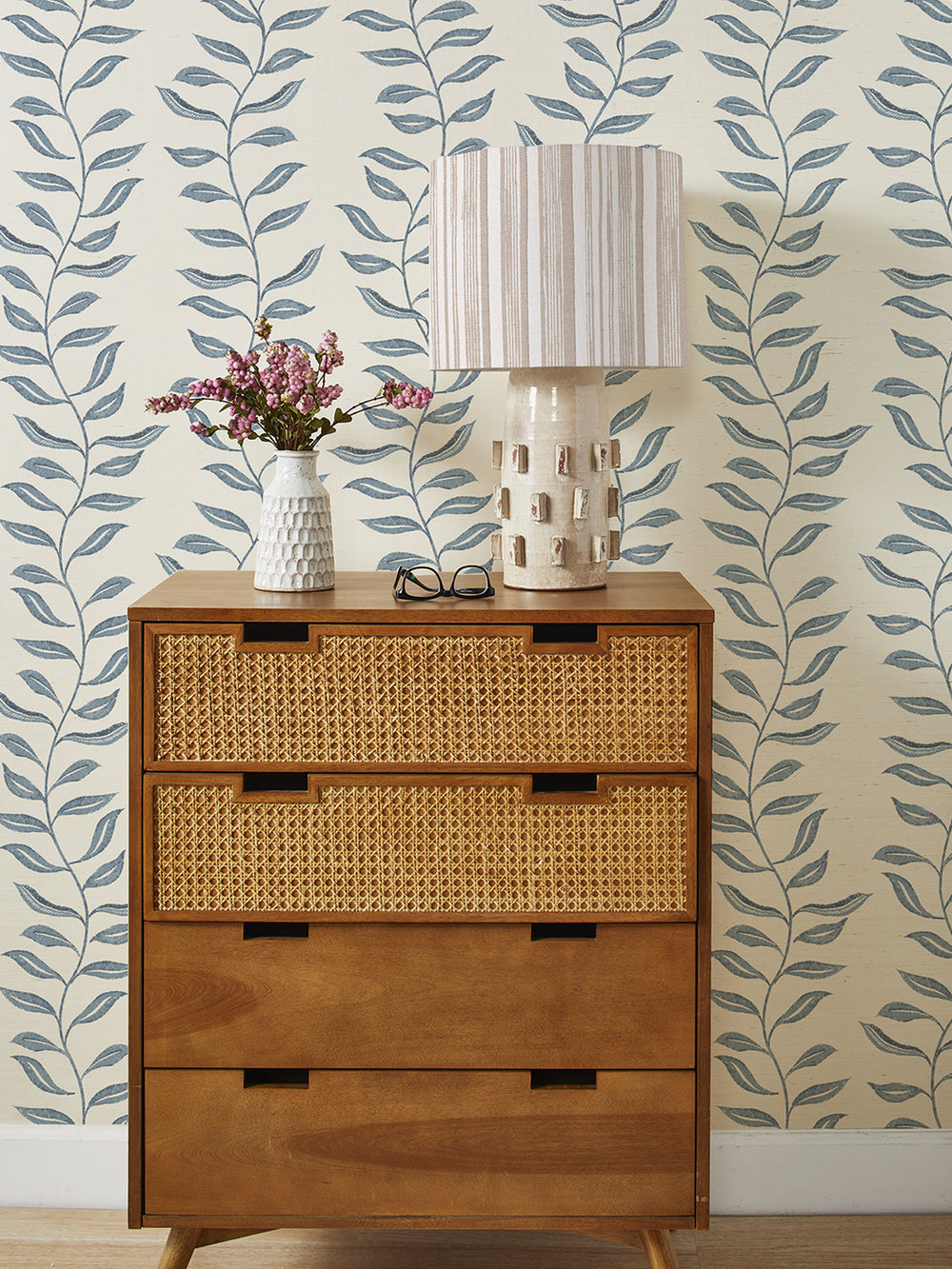 seneca grasscloth wallpaper by nathan turner blue