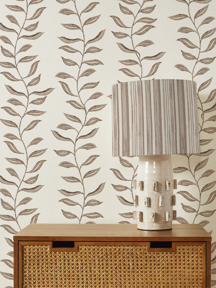 seneca grasscloth wallpaper by nathan turner brown