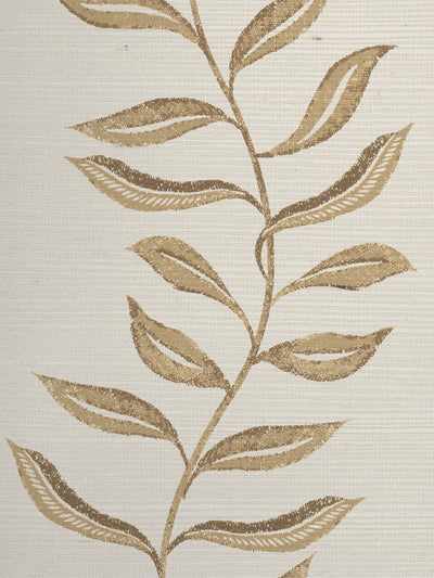 'Seneca' Grasscloth Wallpaper by Nathan Turner - Gold