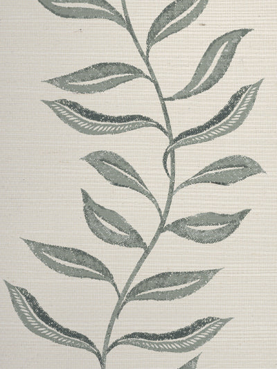 'Seneca' Grasscloth Wallpaper by Nathan Turner - Sage