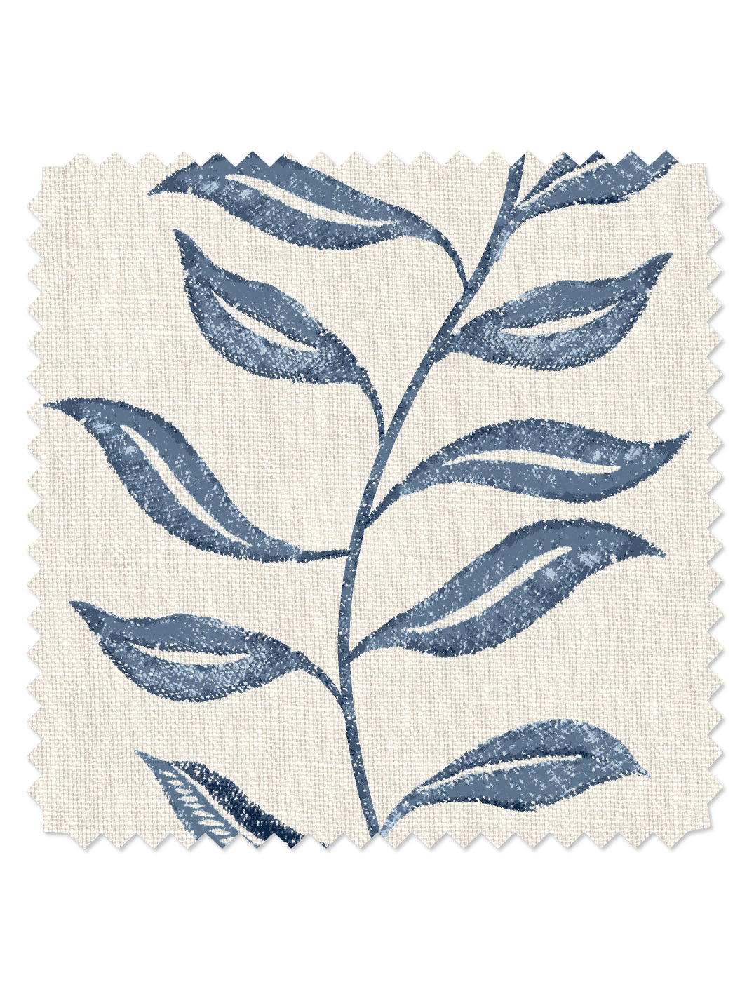 'Seneca' Linen Fabric by Nathan Turner - Darker Blue