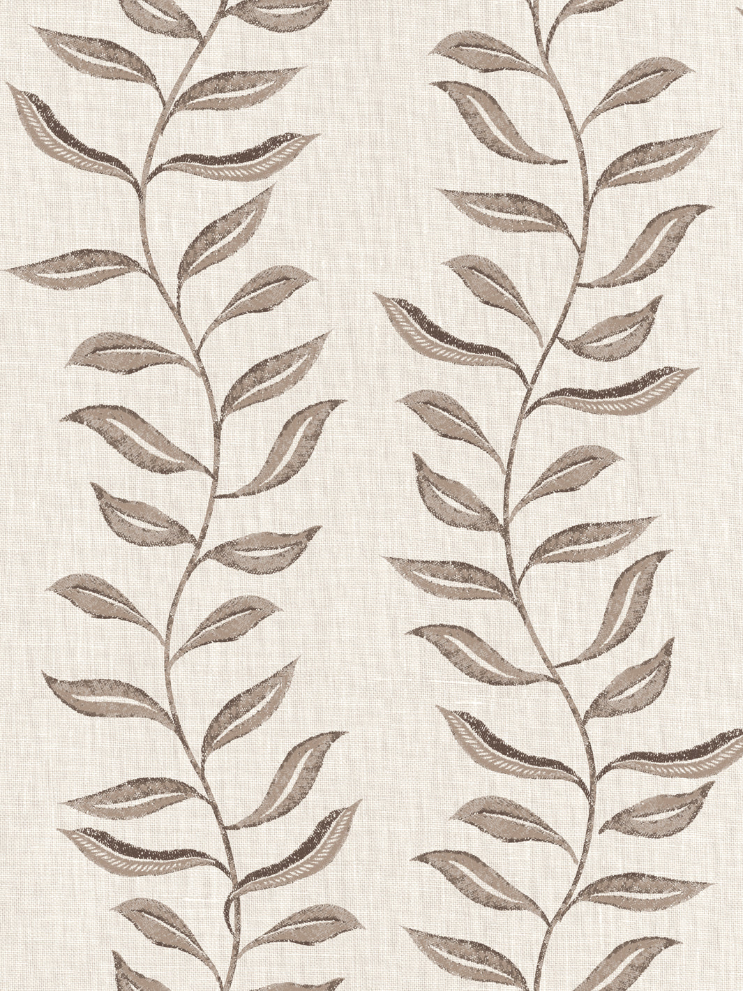 'Seneca' Linen Fabric by Nathan Turner - Brown