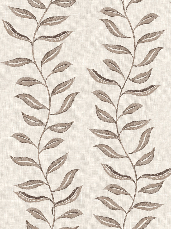 'Seneca' Linen Fabric by Nathan Turner - Brown