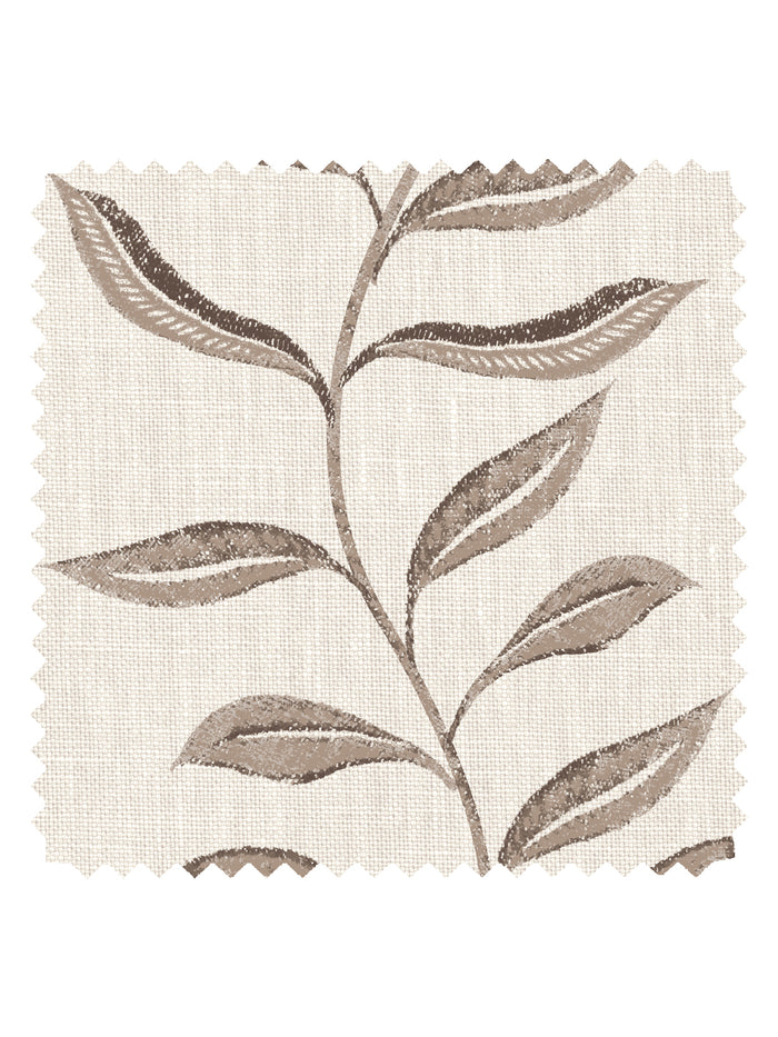 'Seneca' Linen Fabric by Nathan Turner - Brown