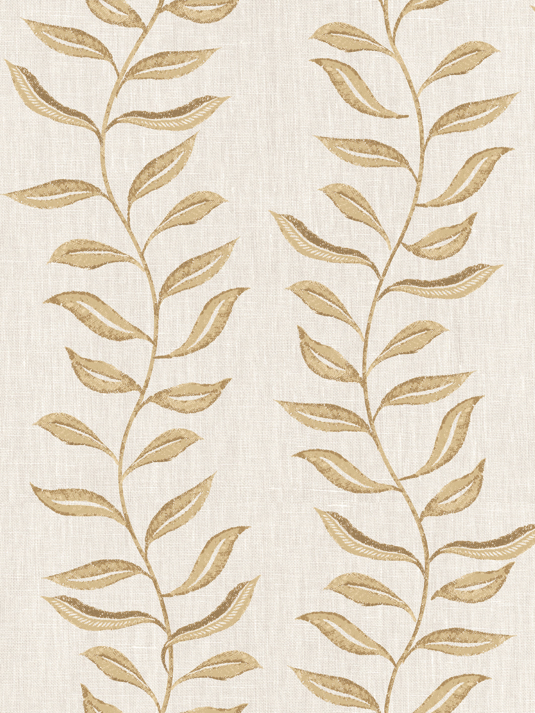 'Seneca' Linen Fabric by Nathan Turner - Gold