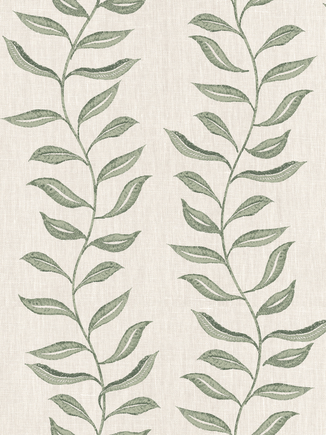 'Seneca' Linen Fabric by Nathan Turner - Green