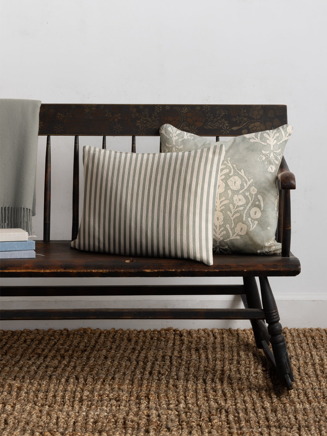 'Simple Stripe' Linen Fabric by Sugar Paper - Harbor