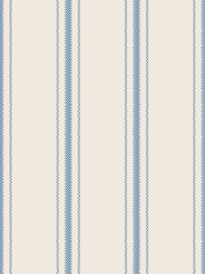 'Snake Trails' Wallpaper by Flint Wood & Hicks - Blue