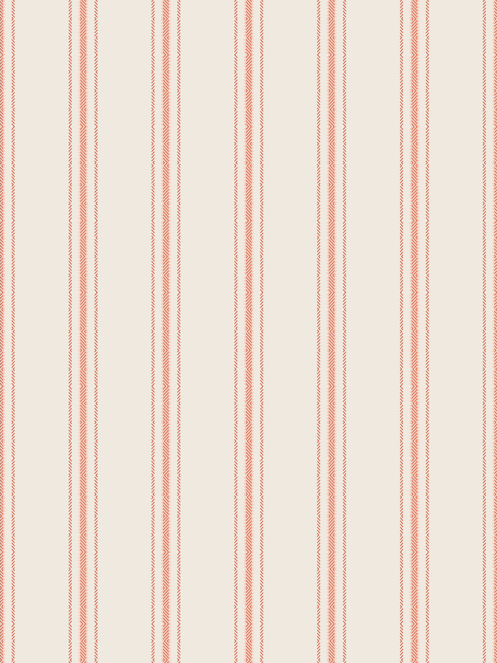 'Snake Trails' Wallpaper by Flint Wood & Hicks - Dark Coral