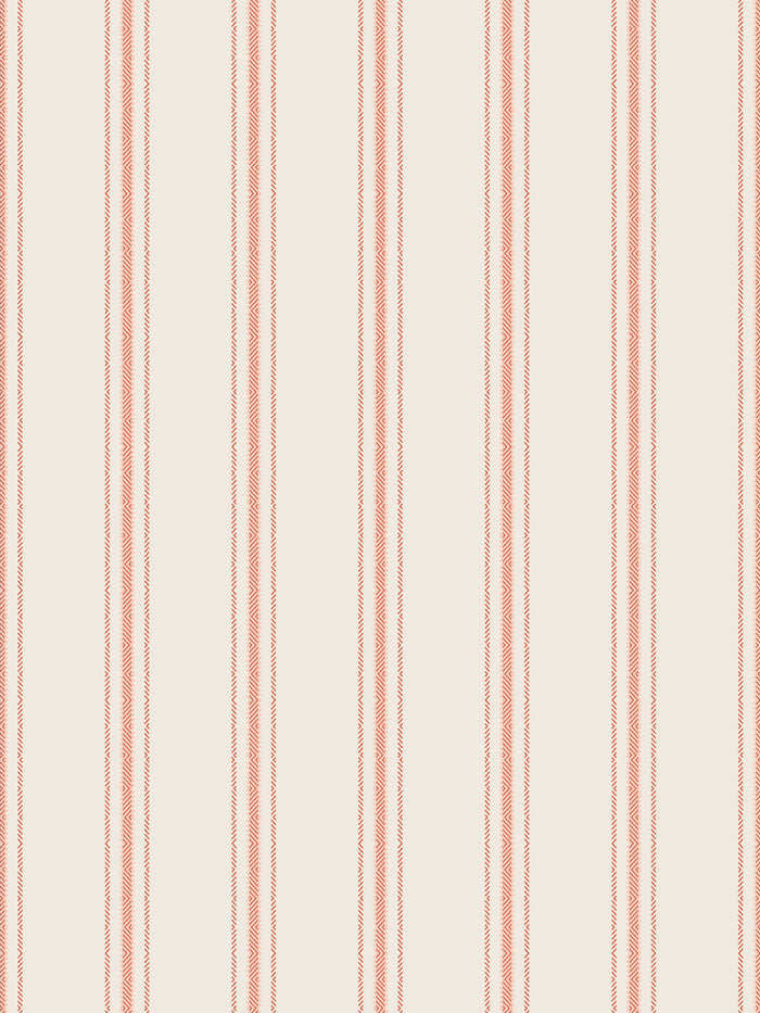 'Snake Trails' Wallpaper by Flint Wood & Hicks - Dark Coral