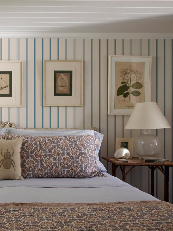 'Snake Trails' Wallpaper by Flint Wood & Hicks - Dark Navy