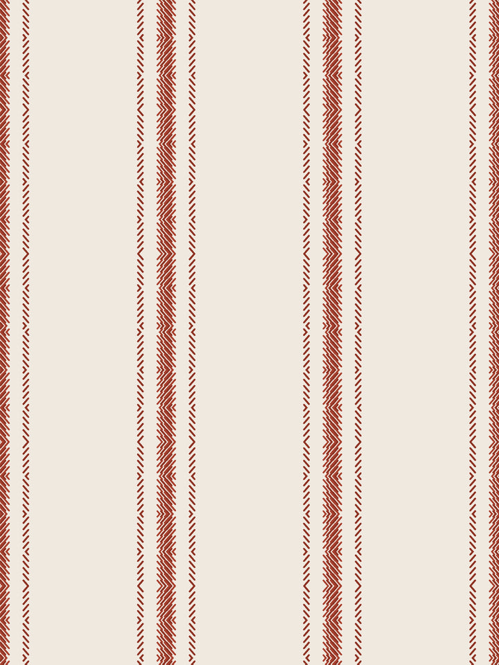 'Snake Trails' Wallpaper by Flint Wood & Hicks - Dark Red