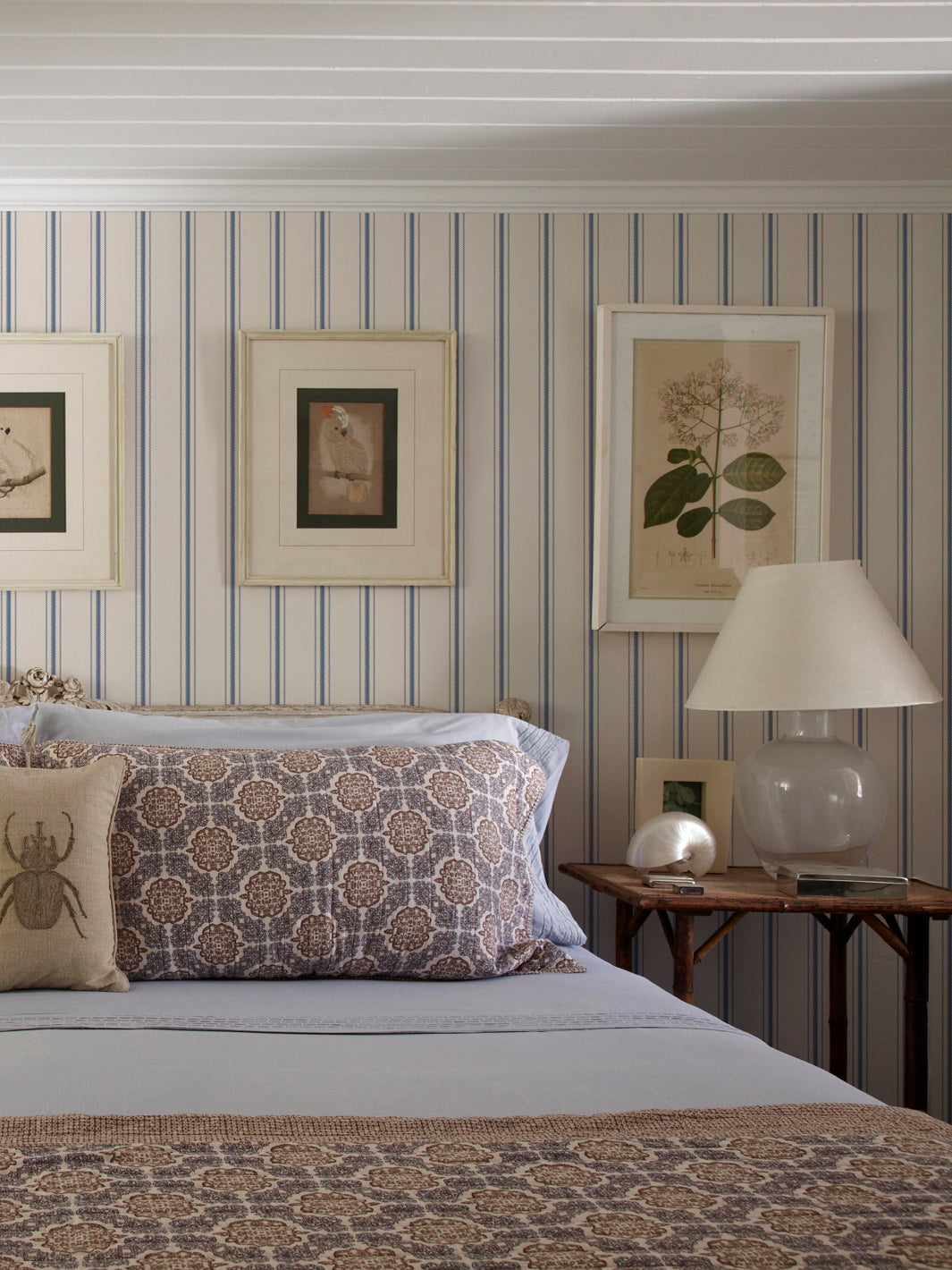 'Snake Trails' Wallpaper by Flint Wood & Hicks - Indigo