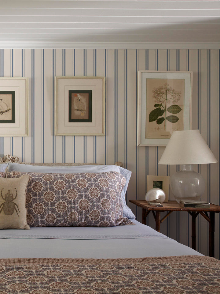 'Snake Trails' Wallpaper by Flint Wood & Hicks - Indigo