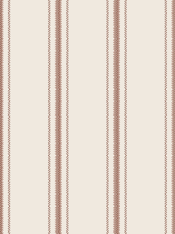 'Snake Trails' Wallpaper by Flint Wood & Hicks - Red Brown