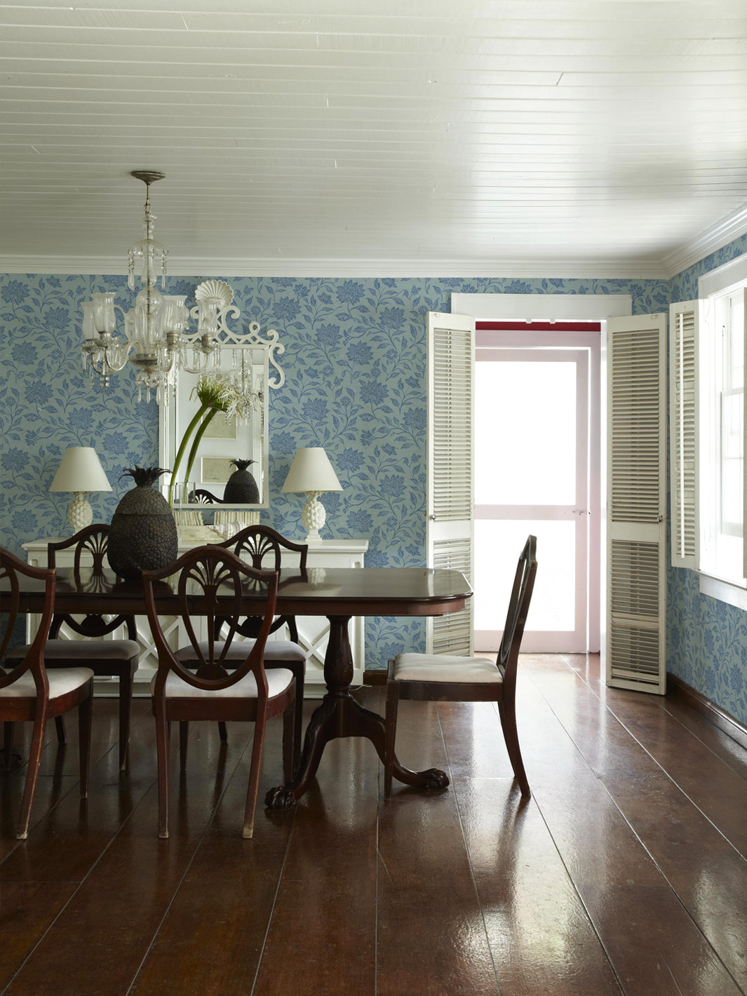 'Spice of Life Large' Wallpaper by Flint Wood & Hicks - All Blue