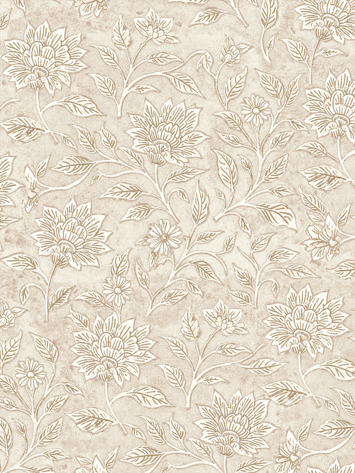'Spice of Life Large' Wallpaper by Flint Wood & Hicks - Beige