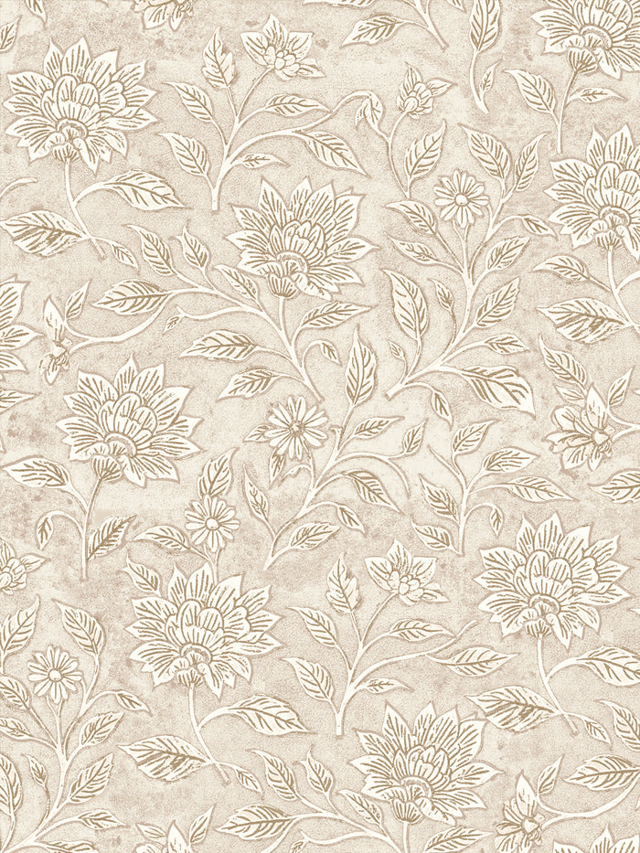 'Spice of Life Large' Wallpaper by Flint Wood & Hicks - Beige