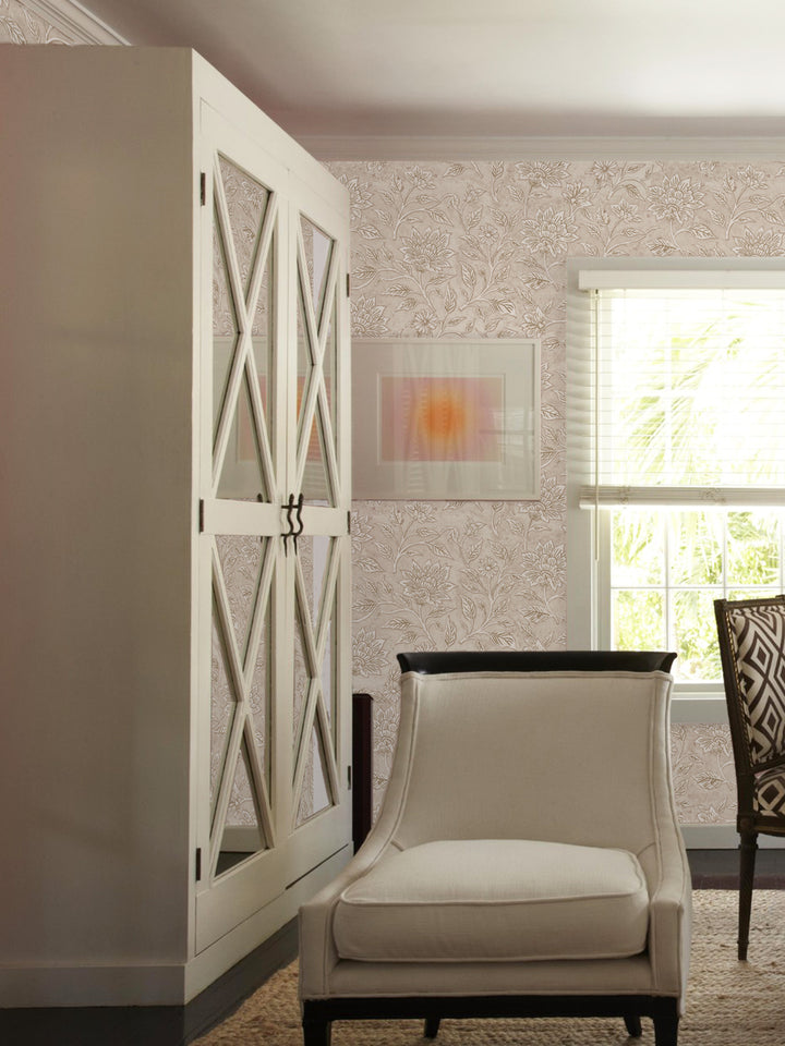 'Spice of Life Large' Wallpaper by Flint Wood & Hicks - Beige