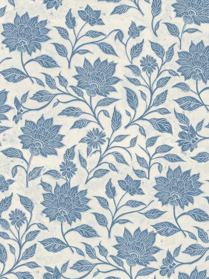 'Spice of Life Large' Wallpaper by Flint Wood & Hicks - Blue