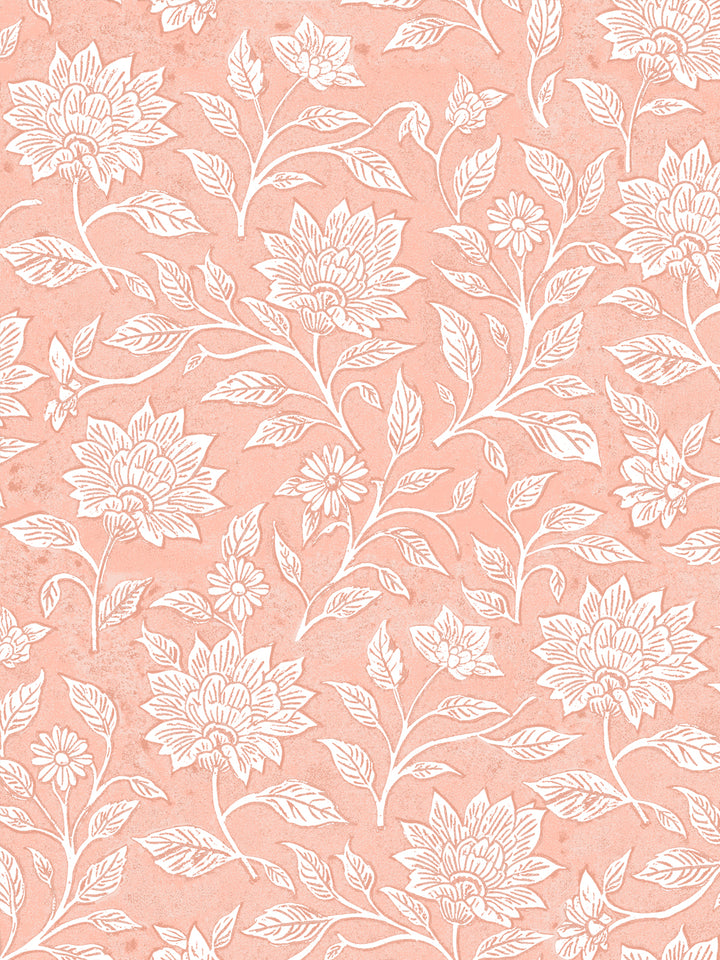 'Spice of Life Large' Wallpaper by Flint Wood & Hicks - Light Coral