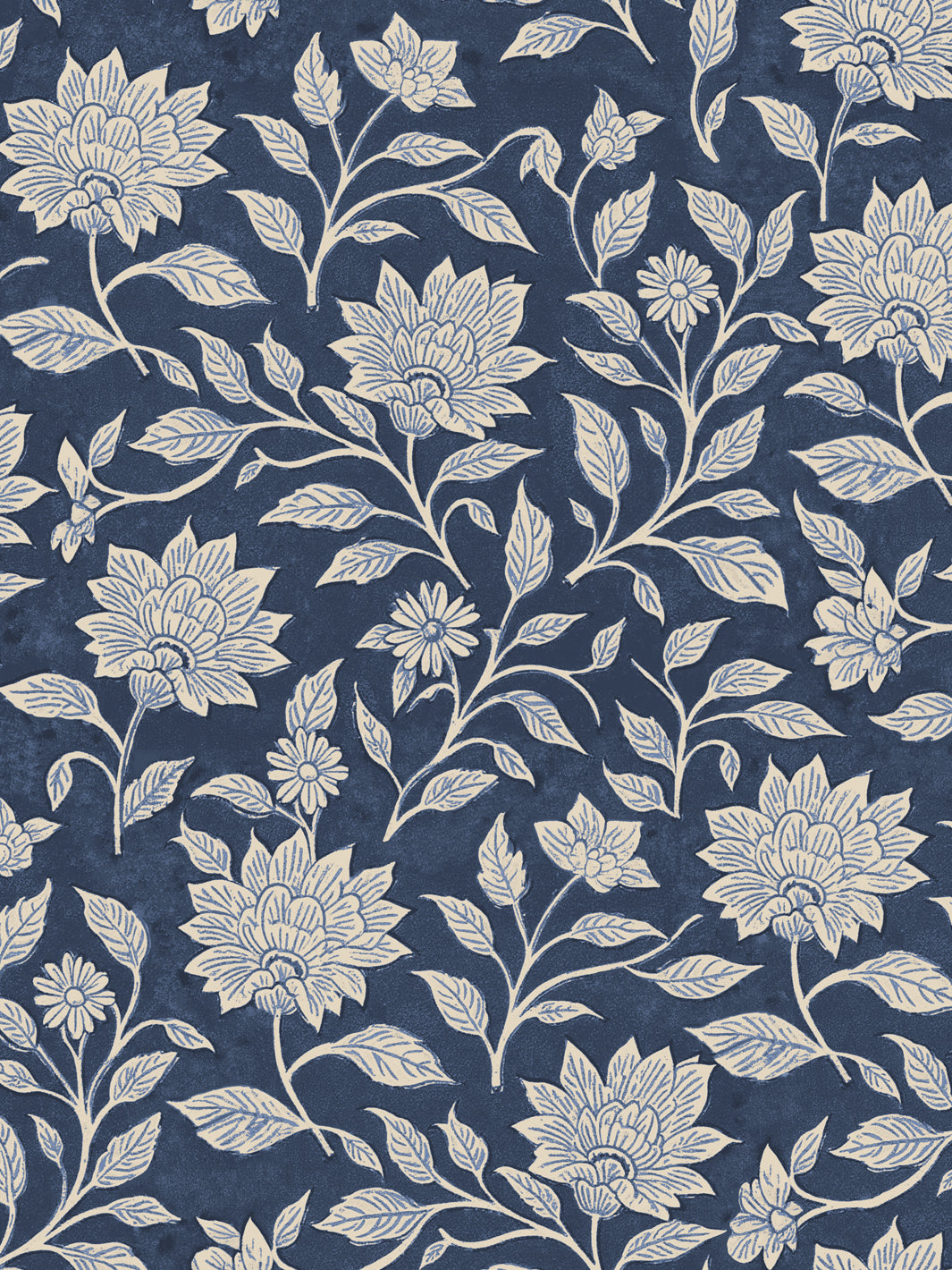 'Spice of Life Large' Wallpaper by Flint Wood & Hicks - Midnight