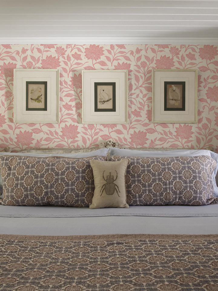 'Spice of Life Large' Wallpaper by Flint Wood & Hicks - Pink