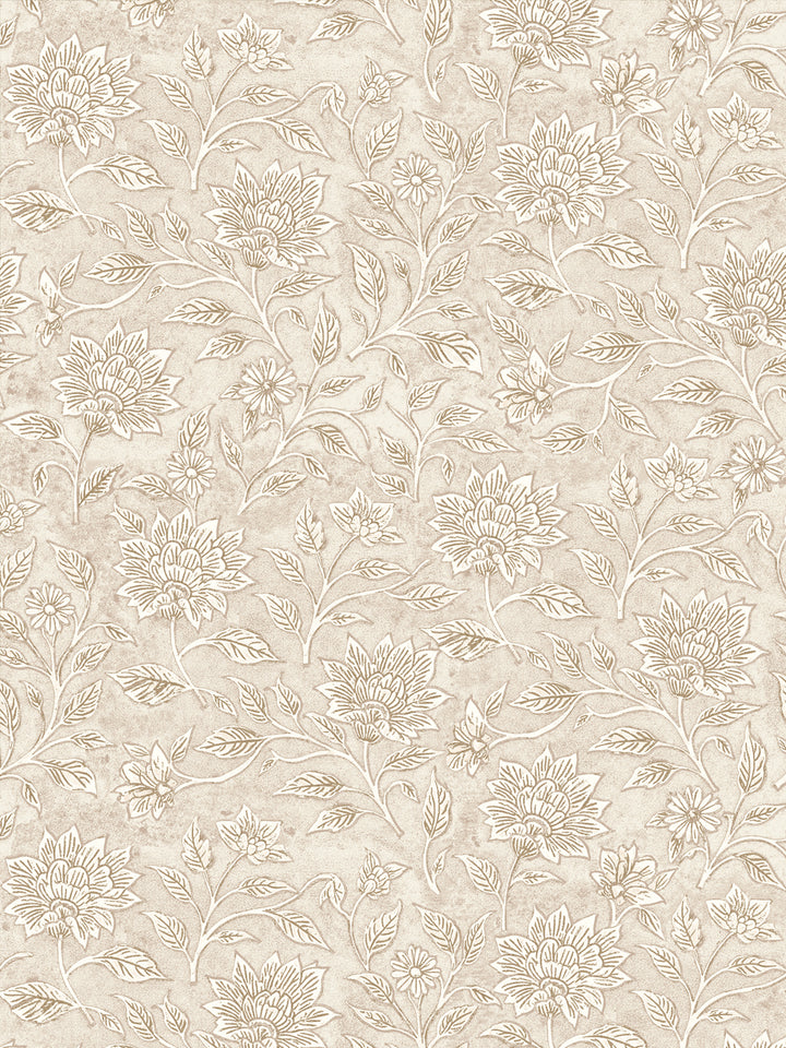 'Spice of Life Small' Wallpaper by Flint Wood & Hicks - Beige