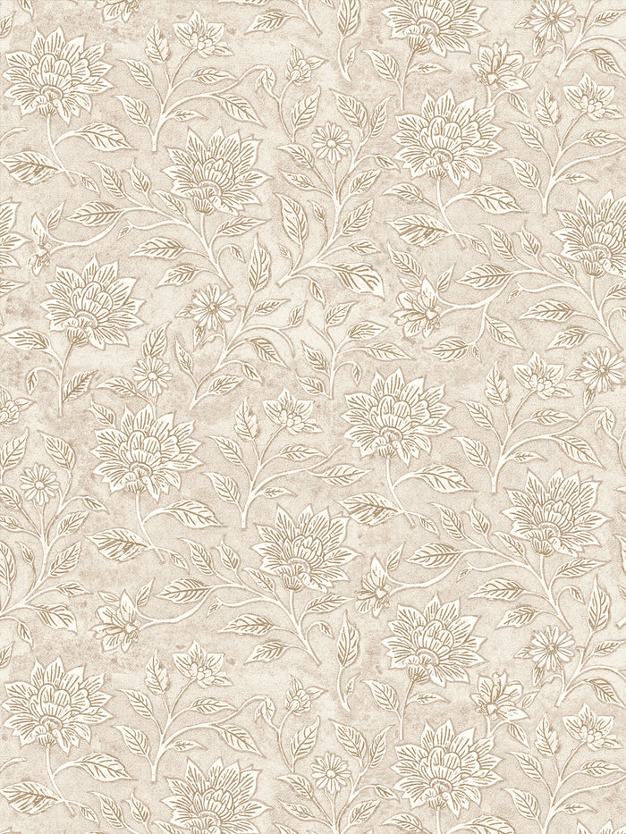 'Spice of Life Small' Wallpaper by Flint Wood & Hicks - Beige