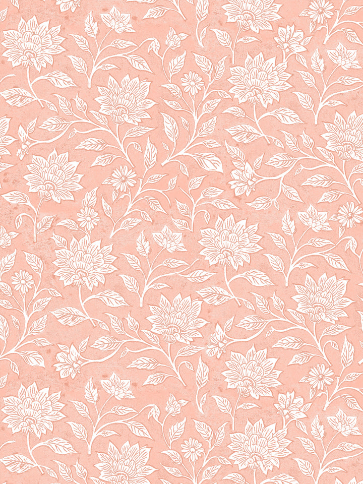 'Spice of Life Small' Wallpaper by Flint Wood & Hicks - Light Coral