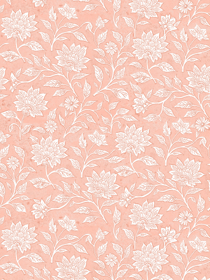 'Spice of Life Small' Wallpaper by Flint Wood & Hicks - Light Coral