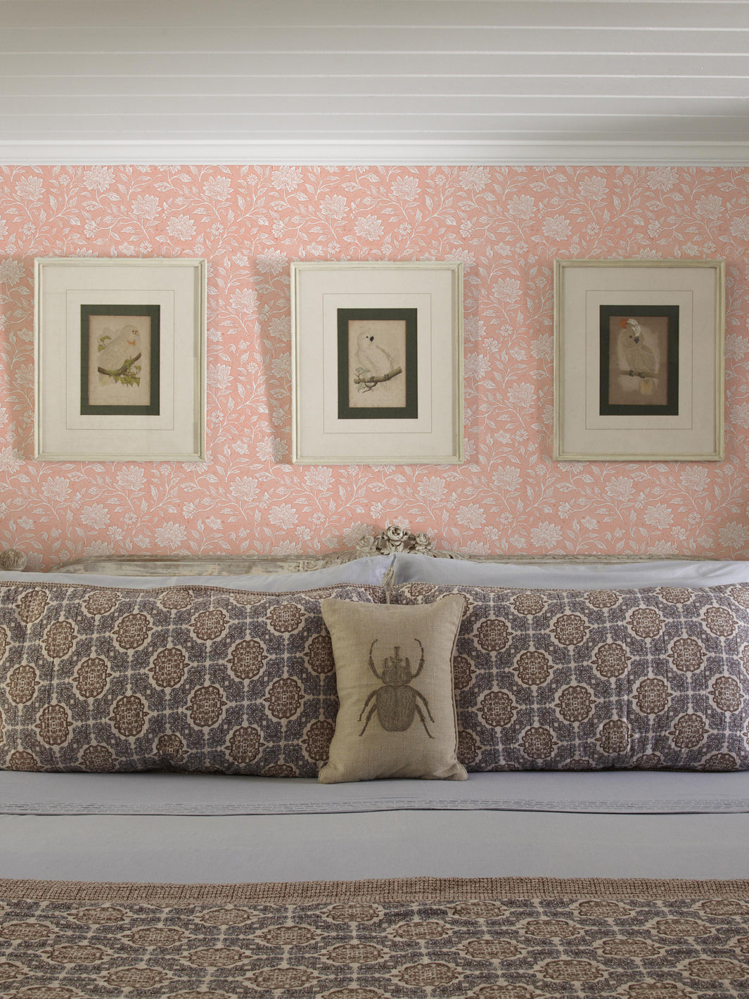 'Spice of Life Small' Wallpaper by Flint Wood & Hicks - Light Coral