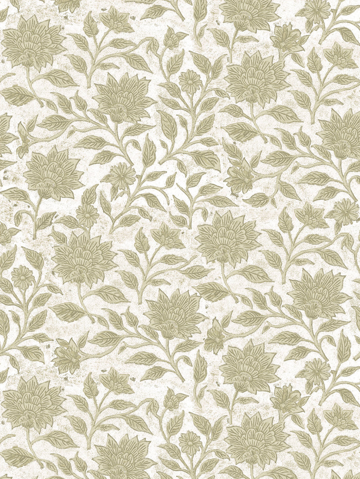 'Spice of Life Small' Wallpaper by Flint Wood & Hicks - Light Olive