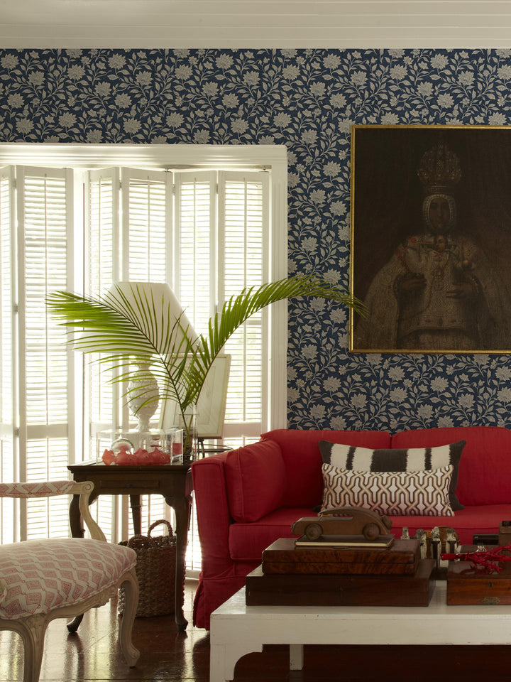 'Spice of Life Small' Wallpaper by Flint Wood & Hicks - Midnight