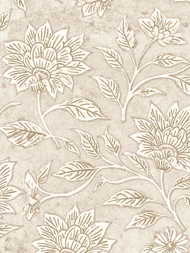 'Spice of Life Large' Wallpaper by Flint Wood & Hicks - Beige