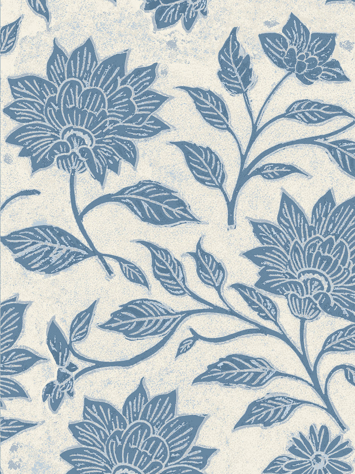 'Spice of Life Large' Wallpaper by Flint Wood & Hicks - Blue