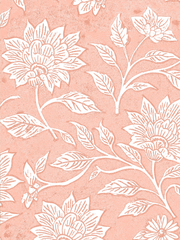 'Spice of Life Large' Wallpaper by Flint Wood & Hicks - Light Coral