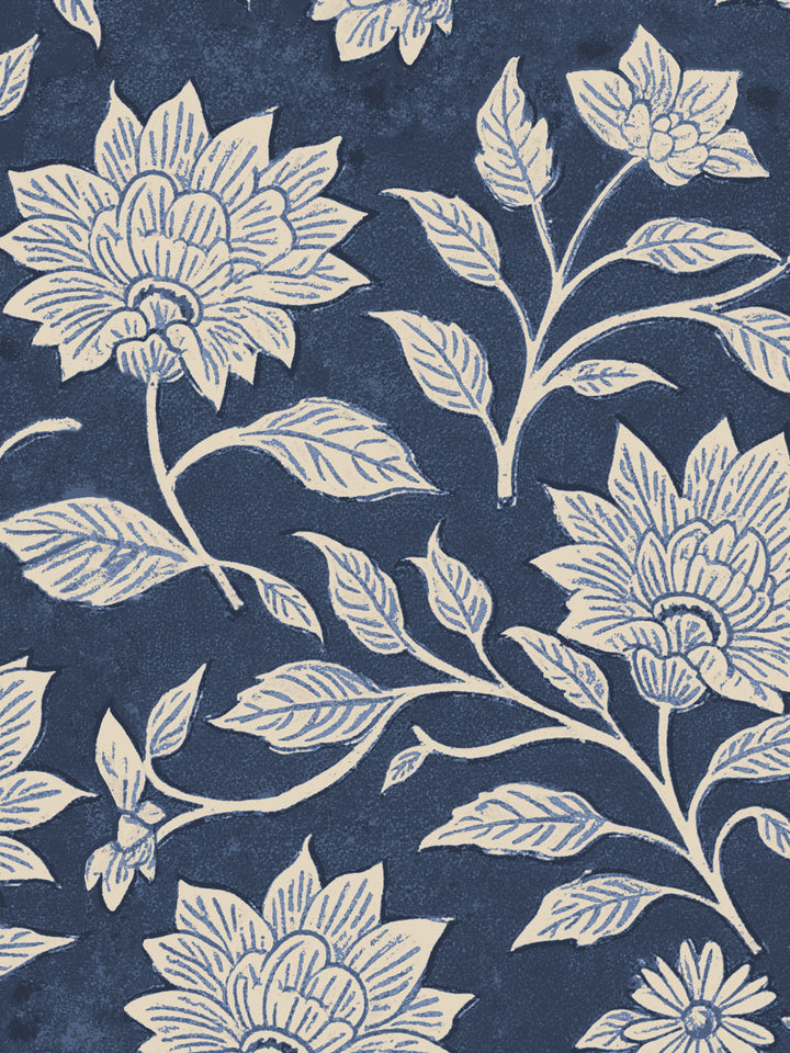'Spice of Life Large' Wallpaper by Flint Wood & Hicks - Midnight