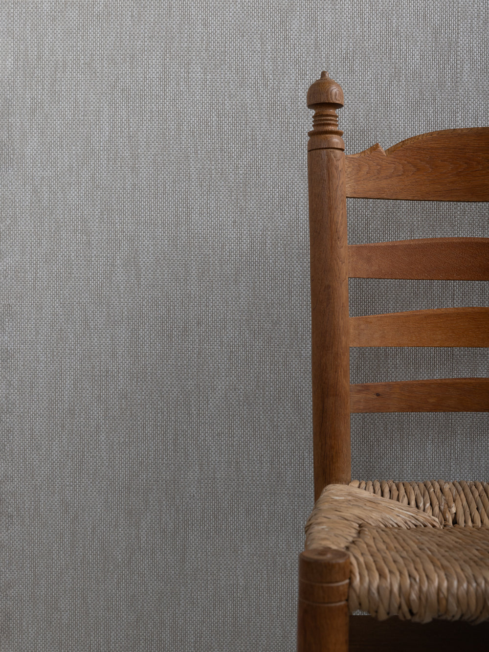 stitch two tone grasscloth wallpaper in asphalt cream