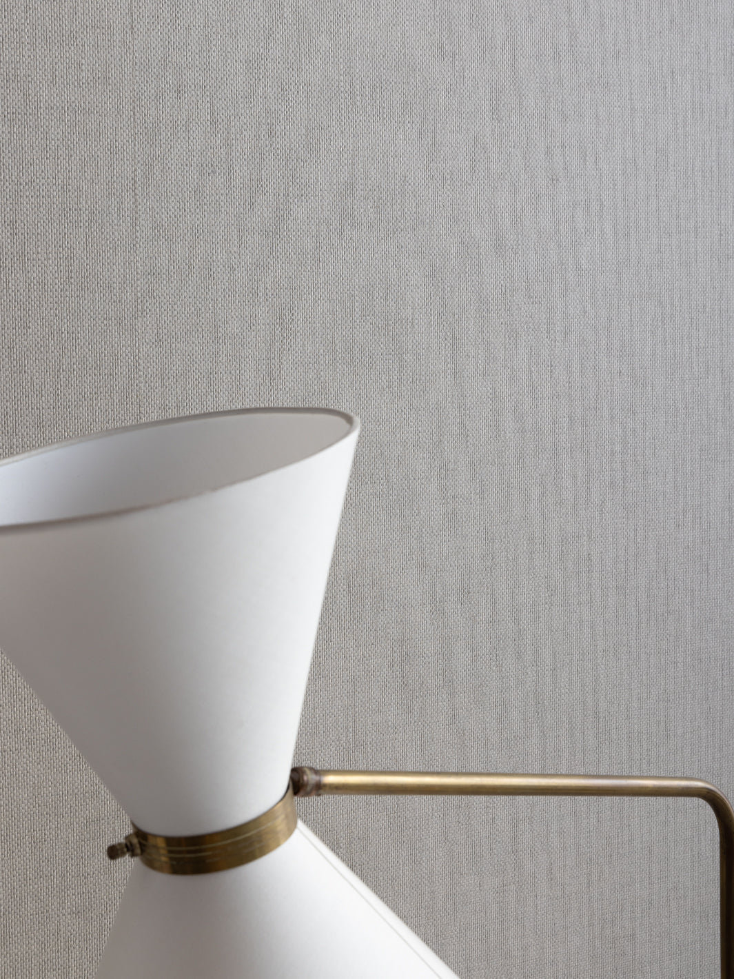 stitch two tone grasscloth wallpaper in gray cream