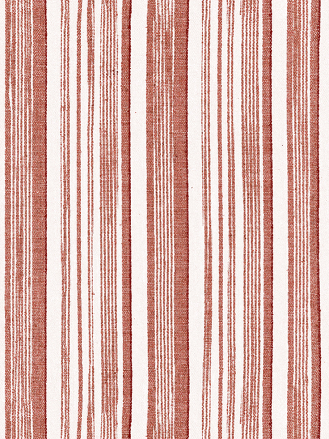 'Stuart Stripe' Wallpaper by Nathan Turner - Antique Red