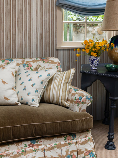 stuart stripe wallpaper by nathan turner brown