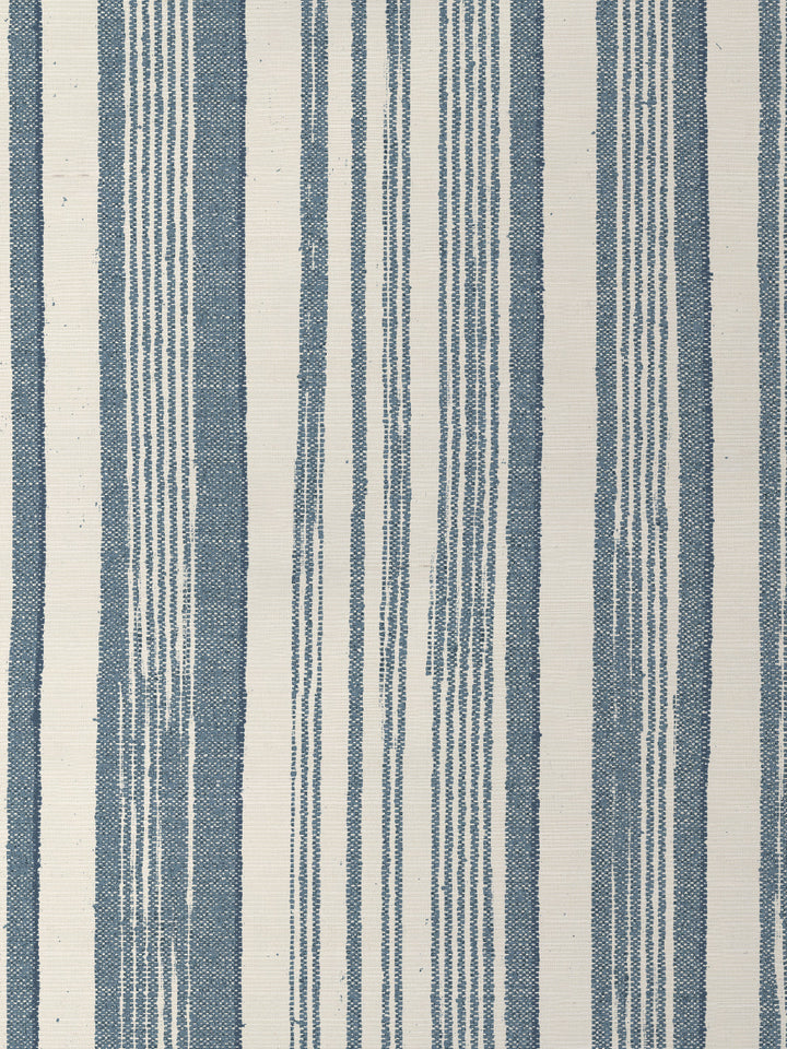 stuart stripe grasscloth wallpaper by nathan turner blue