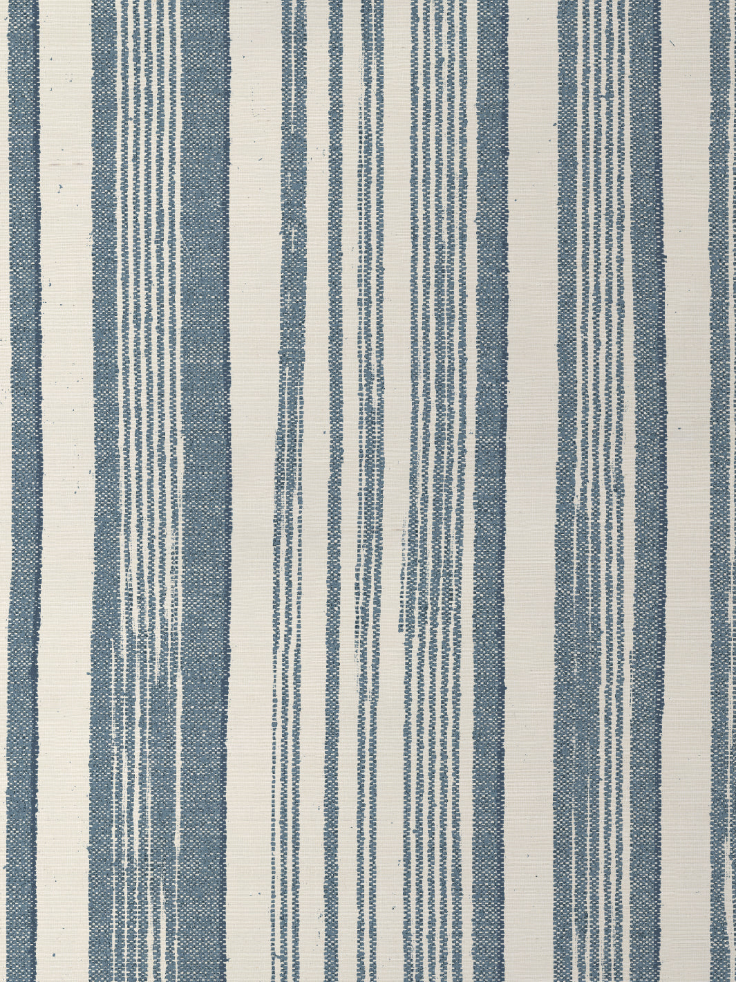 'Stuart Stripe' Grasscloth Wallpaper by Nathan Turner - Blue