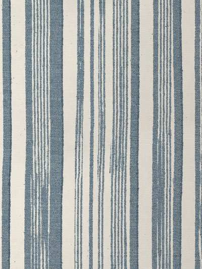 'Stuart Stripe' Grasscloth Wallpaper by Nathan Turner - Blue