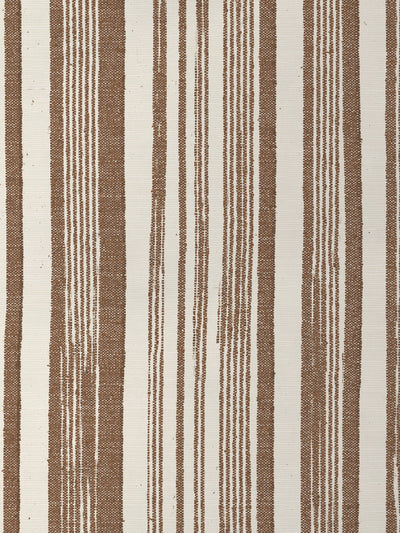 'Stuart Stripe' Grasscloth Wallpaper by Nathan Turner - Brown