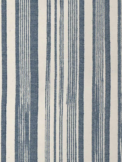 'Stuart Stripe' Grasscloth Wallpaper by Nathan Turner - Dark Blue